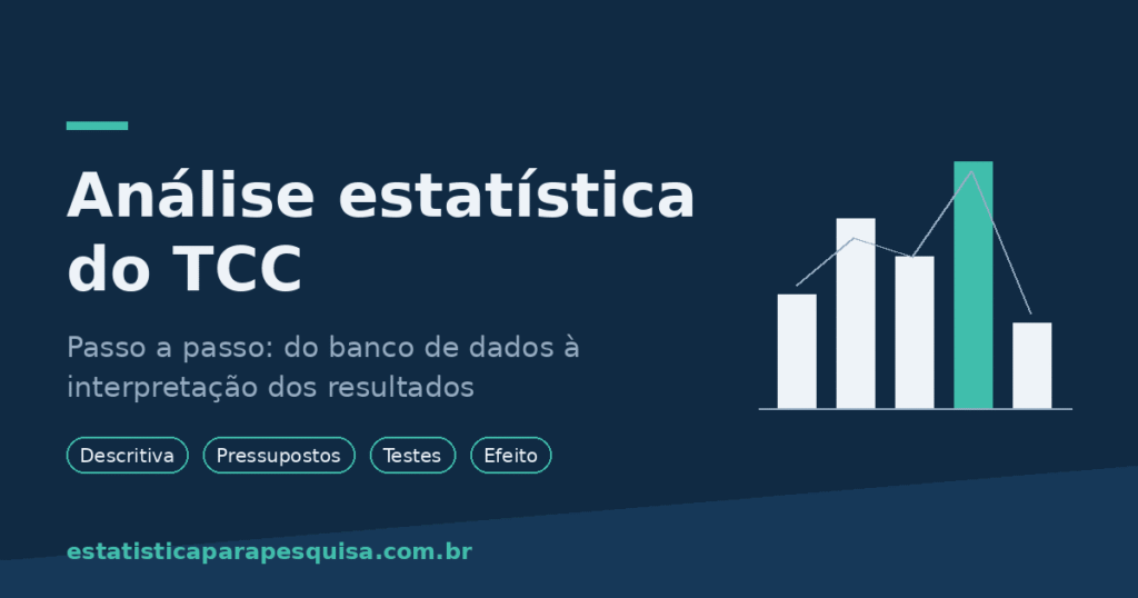 Análise estatística do TCC passo a passo: estatística descritiva, pressupostos, escolha dos testes e tamanho de efeito